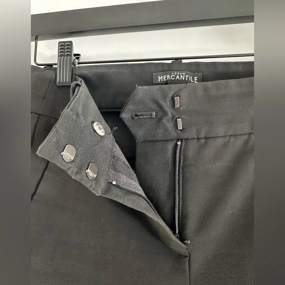 J Crew Mercantile Slim-fit full-length trouser pants black size 0 - Picture 4 of 10